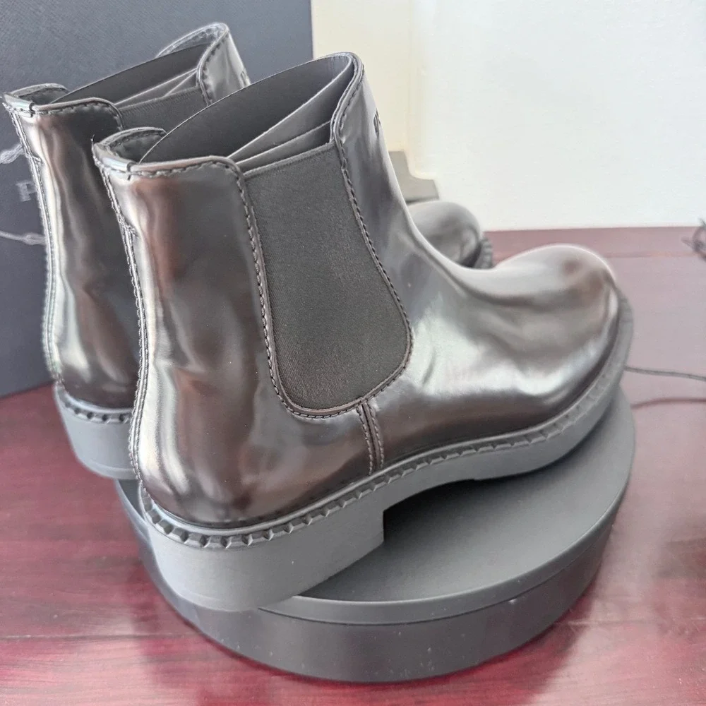 Prada spazzolato leather